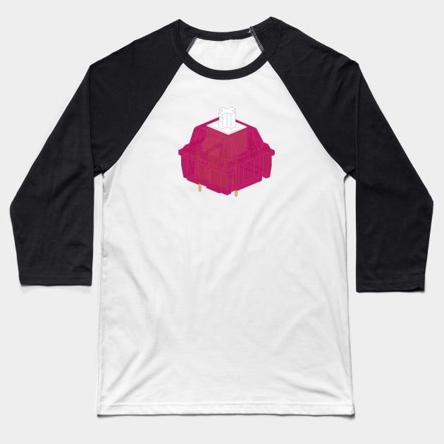 Dragonfruit Mechanical Keyboard Cherry MX Switch Baseball T-Shirt by Charredsky